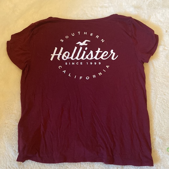 Cute, maroon, flowy top - Picture 2 of 2